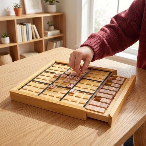 Wooden Sudoku Puzzle Game for Adults, Number Checkerboard in Kuwait