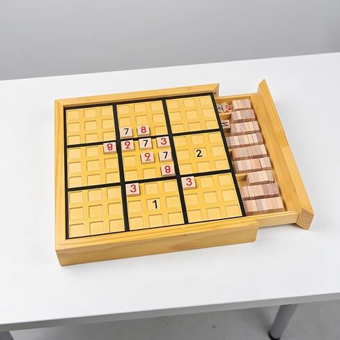 Wooden Sudoku Puzzle Game for Adults, Number Checkerboard in Kuwait