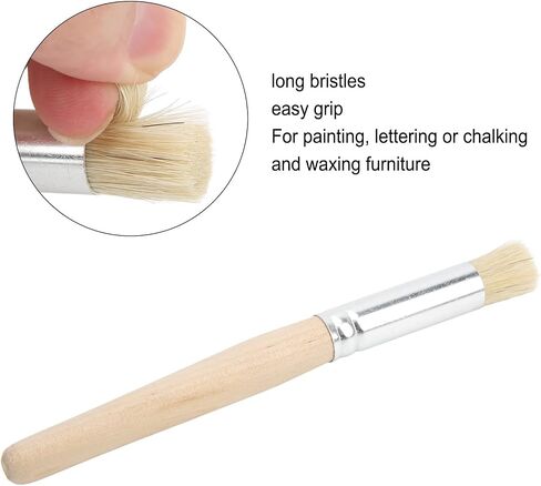 6 Logs Drawing Hollow Template B Ylic Oil Ting B Art PliesStencil Brush6PCS Wooden Stencil Brushes Stencil B Set Ting Brushes for Color Art Ting DIY Fts in Kuwait