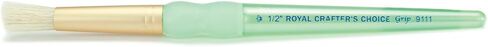 Crafter's Choice White Bristle Standard Stencil Brush-1/2" Width in Kuwait