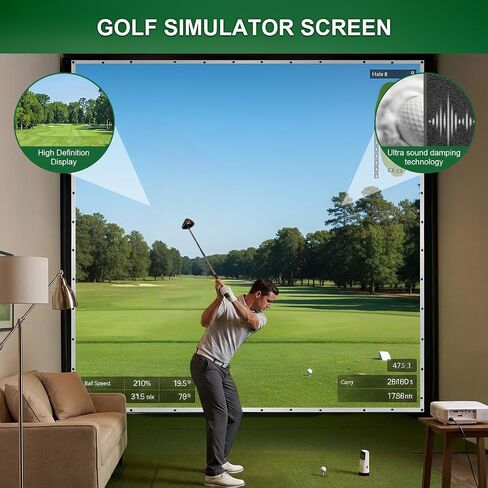 Impact Screen 3x3m for Golf Simulator in Kuwait