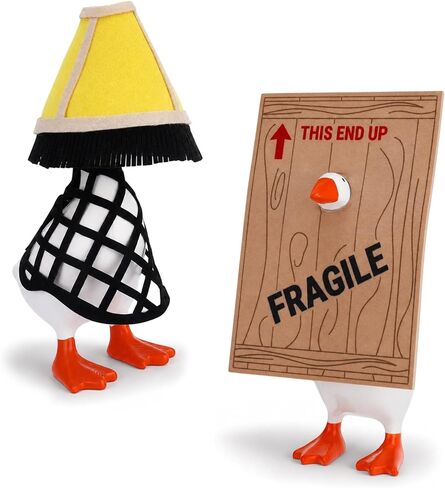 2Pcs 7inch Desk Goose Outfit Christmas Lamp Desktop Goose Clothes in Kuwait