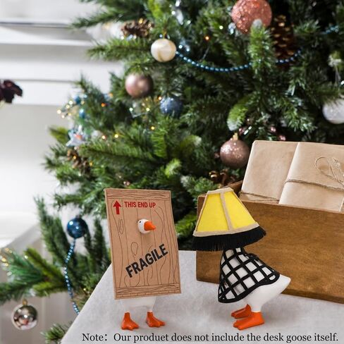 2Pcs 7inch Desk Goose Outfit Christmas Lamp Desktop Goose Clothes in Kuwait