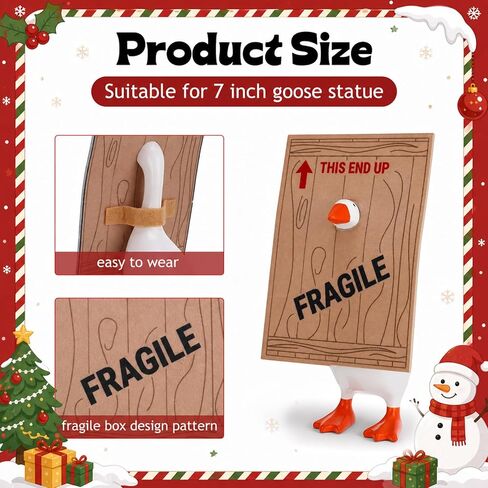 2Pcs 7inch Desk Goose Outfit Christmas Lamp Desktop Goose Clothes in Kuwait