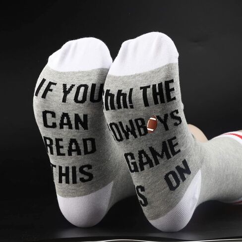 2 PAIRS American Football Gift Socks Football Fans Gift Funny Birthday Gift Novelty Football Socks in Kuwait
