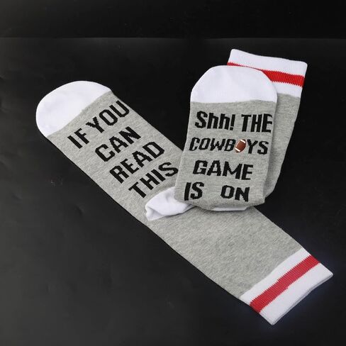 2 PAIRS American Football Gift Socks Football Fans Gift Funny Birthday Gift Novelty Football Socks in Kuwait