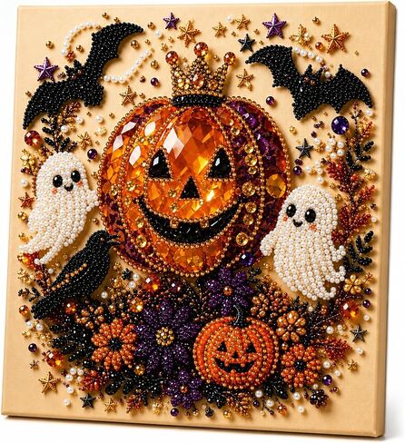 Halloween Diamond Art Kit for Adults, 3D Witch Pearl Painting DIY Craft in Kuwait