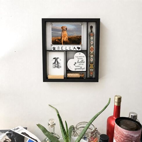 11*12 Pet Memorial Shadow Box Frame with Paw Print Impression Kit in Kuwait
