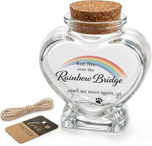 Pet Fur and Hair Keepsake Jar for Dogs and Cats, Rainbow Bridge Memorial in Kuwait