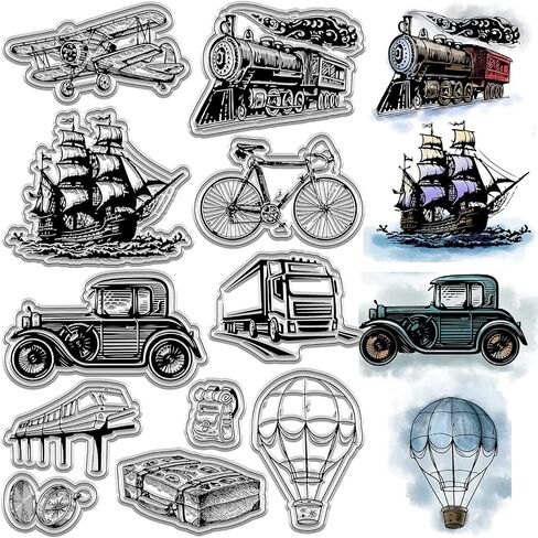 CRASPIRE Diary Journal Clear Stamp for Card Making Star Rating Reading Books Words Silicone Transparent Rubber Stamps Reusable Crafting DIY Scrapbooking Photos Album Decorative Stamp in Kuwait