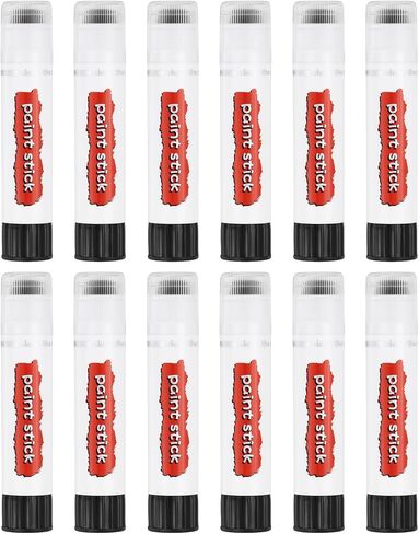 PATIKIL Tempera Paint Sticks, 12 Pcs Solid Tempera Paints Sticks Washable Bulk Markers Pen Quick Drying for Artists Beginners Art Supplies, Light Pink in Kuwait