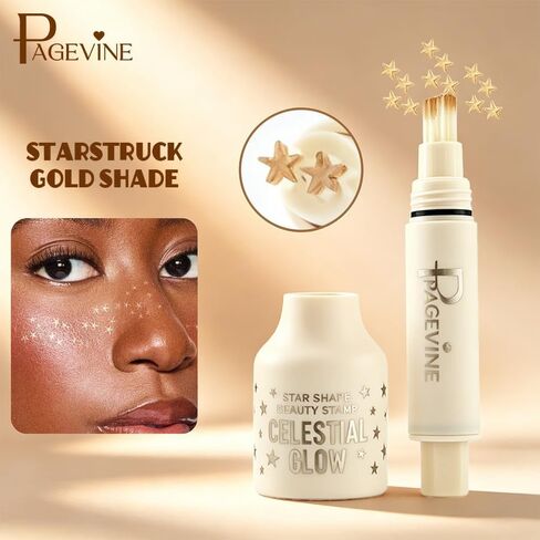 PAGE VINE Star Freckle Stamp Pen - Smudge-Resistant Faux Freckle Makeup Marker, LongLasting Fake Freckles Cosmetic for Y2K & FestivalLooks in Kuwait