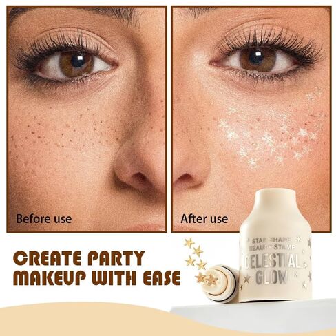 PAGE VINE Star Freckle Stamp Pen - Smudge-Resistant Faux Freckle Makeup Marker, LongLasting Fake Freckles Cosmetic for Y2K & FestivalLooks in Kuwait
