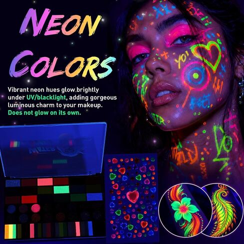 42 Color Face Painting Kits - Non Toxic Water Activated Face Paint Palette in Kuwait
