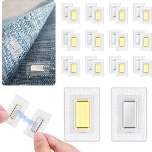 48Pcs Hidden Magnetic Snaps Closures for Sewing,1.18 in Magnets Snap Buttons for Purses, 24 Pairs PVC Strong Magnetic Snaps for Clothing,Handbag and Others DIY Crafts in Kuwait