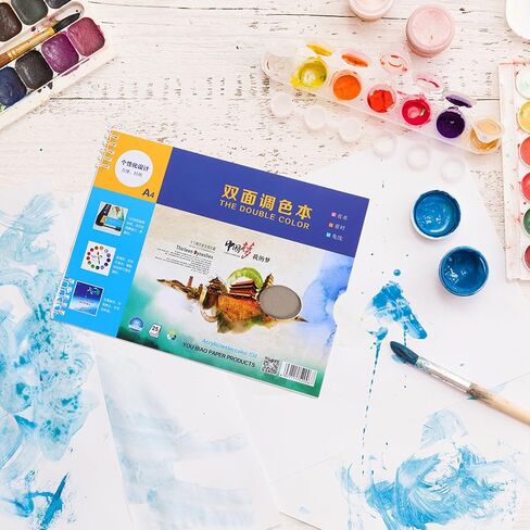 Disposable Paper Paint Palette Books, 25 Pages Each, White Mixing Sheets in Kuwait