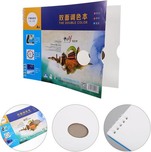Disposable Paper Paint Palette Books, 25 Pages Each, White Mixing Sheets in Kuwait