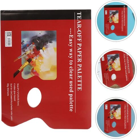 2pcs Portable Peel Off Paint Mixing Paper Pads for Artists Students in Kuwait