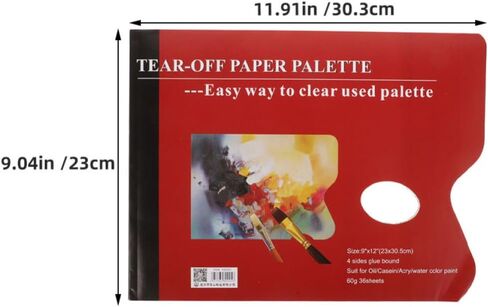 2pcs Tear Off Palette Paper for Students and Art Students, Handheld in Kuwait