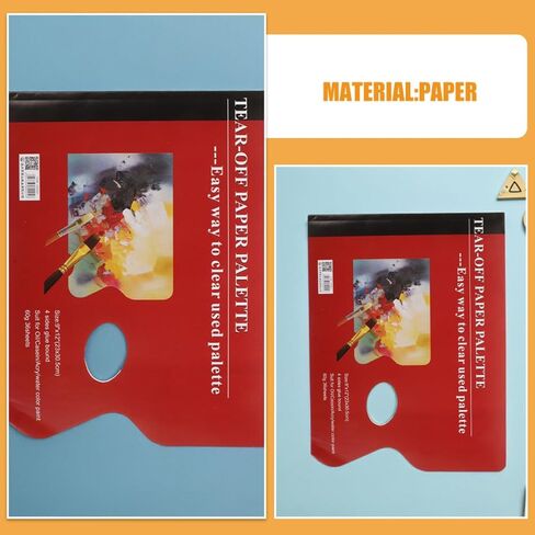 2pcs Tear-Off Paint Palette Paper Pad for Acrylic, Oil, Watercolor in Kuwait