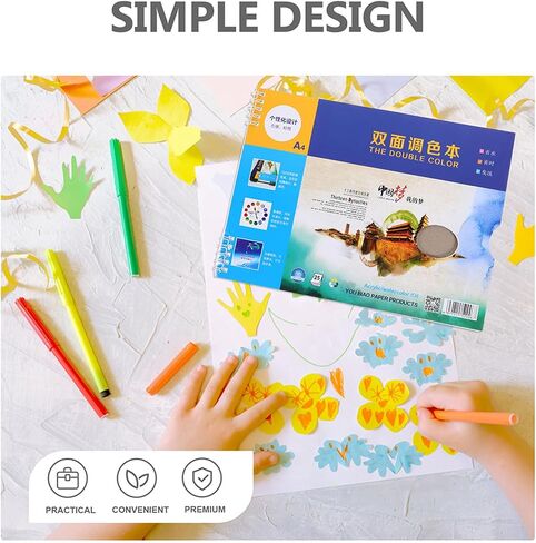 Disposable Paint Palette Paper for Artists, 25 Pages, White Smooth Surface in Saudi Arabia