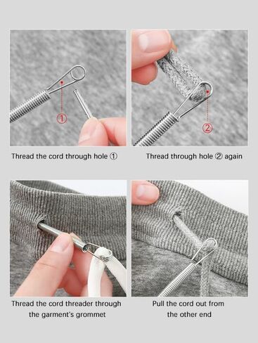 Efficient Universal Rope Threader with Spring-Loaded Eye – Ideal for Home Sewing & Elastic Waistband, Multi-Purpose Durable Tool, 1-Piece in Kuwait