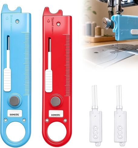 Sewing Machine Needle Threader (2Pcs,Red+Blue) in Kuwait