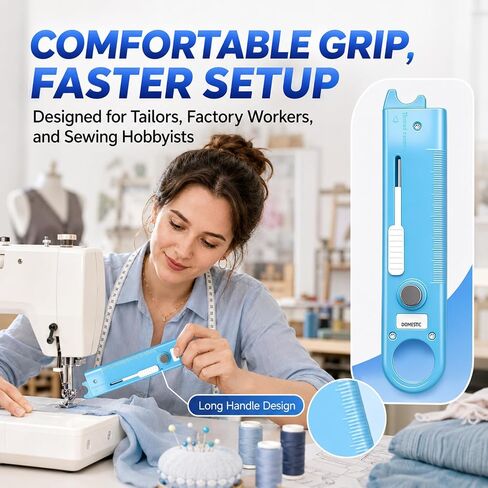 Sewing Machine Needle Threader (2Pcs,Red+Blue) in Kuwait