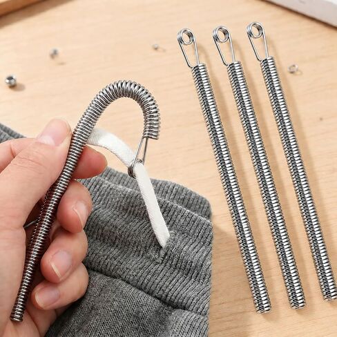 3Pcs Metal Drawstring Threader, Flexible Elastic Cord Replacer for Pants in Kuwait