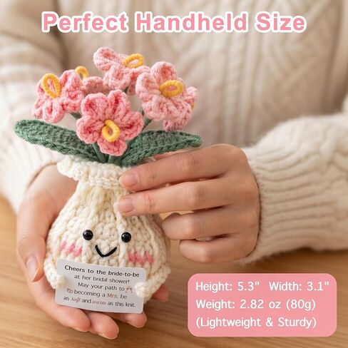 Cute Bridal Shower Gifts for Bride to Be, Crochet Knitted Flowers in Saudi Arabia