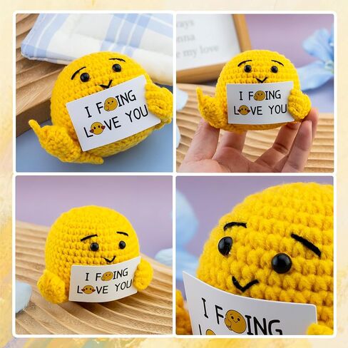 Best Friend Gift for Women Men Crochet Positive Egg Funny Birthday Gift in Kuwait