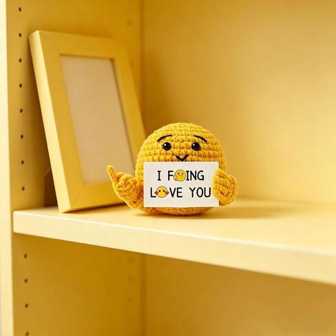 Best Friend Gift for Women Men Crochet Positive Egg Funny Birthday Gift in Kuwait