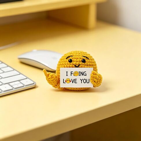 Best Friend Gift for Women Men Crochet Positive Egg Funny Birthday Gift in Kuwait