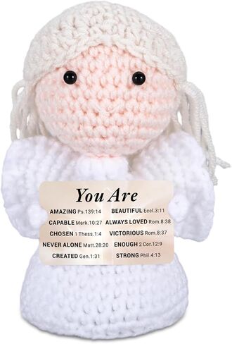 XPENMULBOJA Baptism Gifts for Girls, Bible Verse Angel Crochet for Women in Kuwait