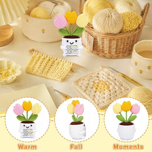 Get Well Gifts for Women After Surgery, Emotional Support Tulip Crochet in Kuwait