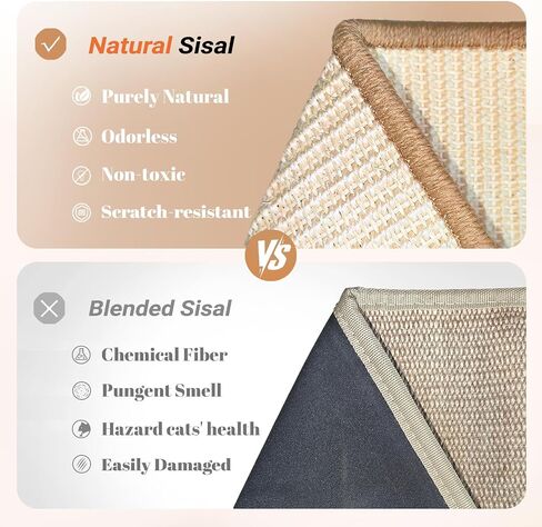 CHEERHOME PETS Sisal Cat Scratcher Ramp Adjustable L Shape Scratching Post in Kuwait