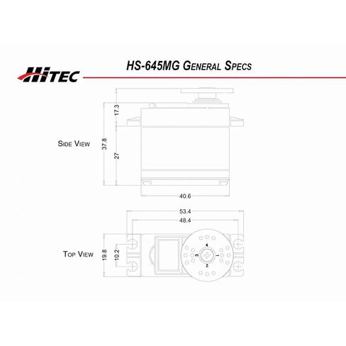 Hitec 32645S HS-645MG High Torque 2BB Metal Gear Servo in Saudi Arabia