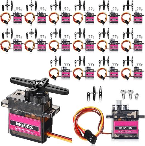 Hanaive 16 Pcs 9g Micro Servo Motor Mini Servo Motors Rc Kit in Kuwait