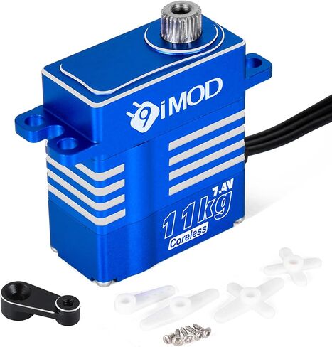 11KG Micro Servo Waterproof High Torque RC Car Steering Servo for TRX4M TRX4MT 1/18 RC Crawler Upgrade Parts, 7.4V Coreless Metal Gear Digital Servo (Control Angle 180°) in Kuwait