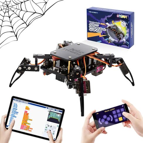 ACEBOTT Science Kits Spider Robot Building Kit STEM Crawling Robot Gifts for Kids Boys Ages 8-12 Girls, Scientific Coding Robotic Technic Creative DIY Toys for Birthday in Kuwait