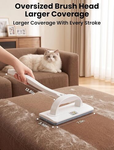 ORDORA Reusable Pet Hair Remover Brush for Furniture, Dog & Cat Fur in Kuwait