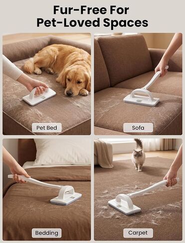 ORDORA Reusable Pet Hair Remover Brush for Furniture, Dog & Cat Fur in Kuwait