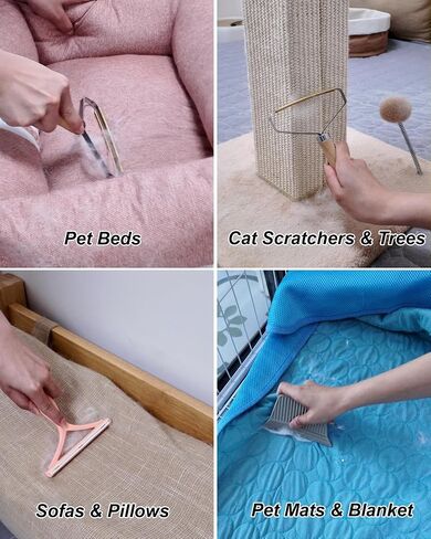 6-Pack Pet Hair Removal Tool, Cat Hair Remover Furniture in Kuwait
