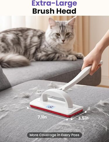 DELOMO Reusable Pet Hair Remover Brush for Furniture, Dog & Cat Fur Remover in Kuwait