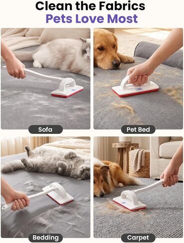 DELOMO Reusable Pet Hair Remover Brush for Furniture, Dog & Cat Fur Remover in Kuwait