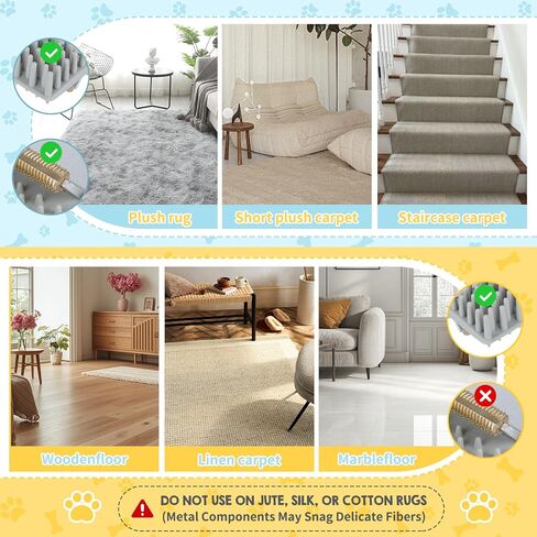 Carpet Rake for Pet Hair Removal Tool, Reusable Pet Hair Remover Broom in Kuwait