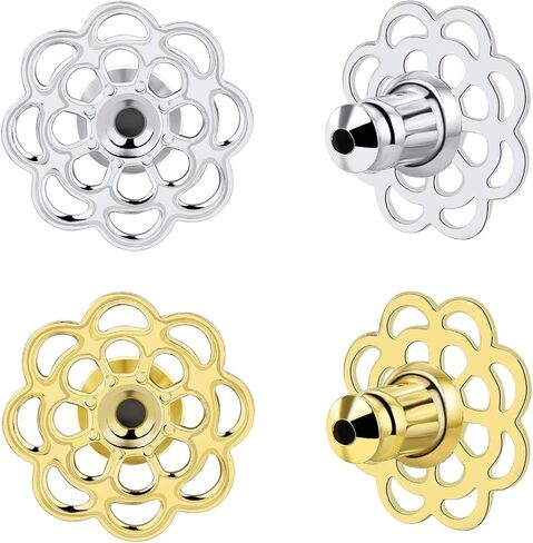 4PCS Flower Earring Backs for Droopy Ears,Heavy Earrings in Kuwait