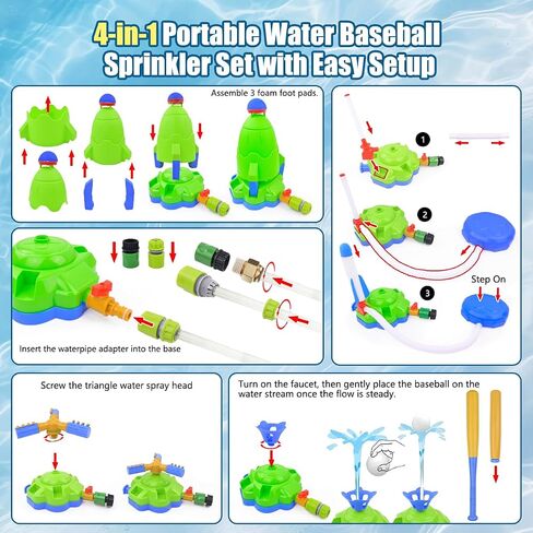 Love&Mini 4-in-1 Kids Water Sprinkler Toy in Kuwait