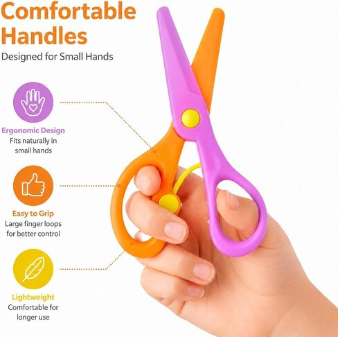 Kids Scissors Bulk 36 Pack, 5.4 Inch Safety Scissors for School Classroom in Saudi Arabia