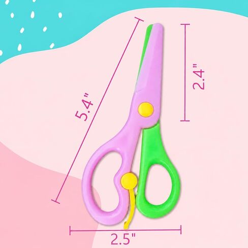 Kids Scissors Bulk 36 Pack, 5.4 Inch Safety Scissors for School Classroom in Saudi Arabia